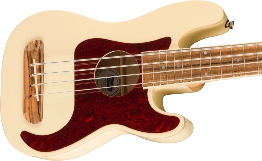 Fullerton Precision Bass Uke w/Electronics, Walnut Fingerboard - Olympic White