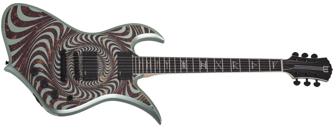 Wylde Thoraxe Electric Guitar - Tortoise Psychic Bullseye Gangrene