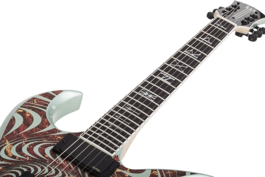 Wylde Thoraxe Electric Guitar - Tortoise Psychic Bullseye Gangrene