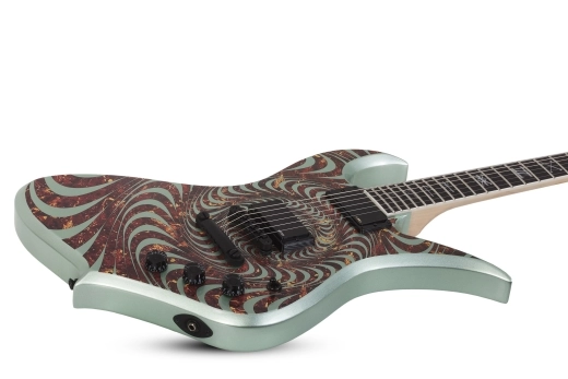 Wylde Thoraxe Electric Guitar - Tortoise Psychic Bullseye Gangrene