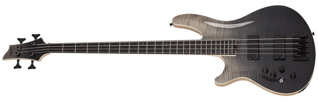 SLS Elite-4 Electric Bass Guitar, Left-Handed - Black Fade Burst