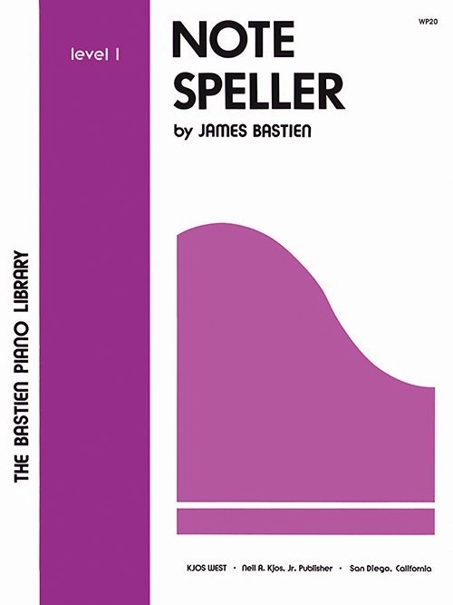 Note Speller, Level 1 - Bastien - Piano - Book