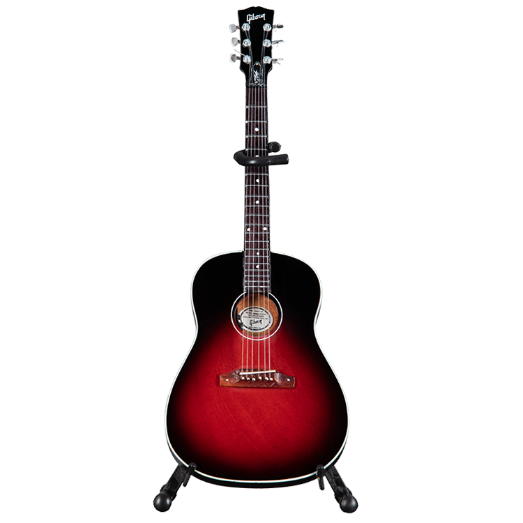 Slash Gibson J-45 Vermilion Burst 1:4 Scale Mini Guitar Model