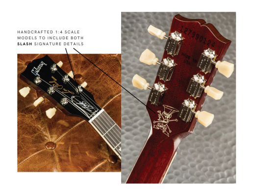Gibson Slash Les Paul Standard 1:4 Scale Mini Guitar Model - Anaconda Burst