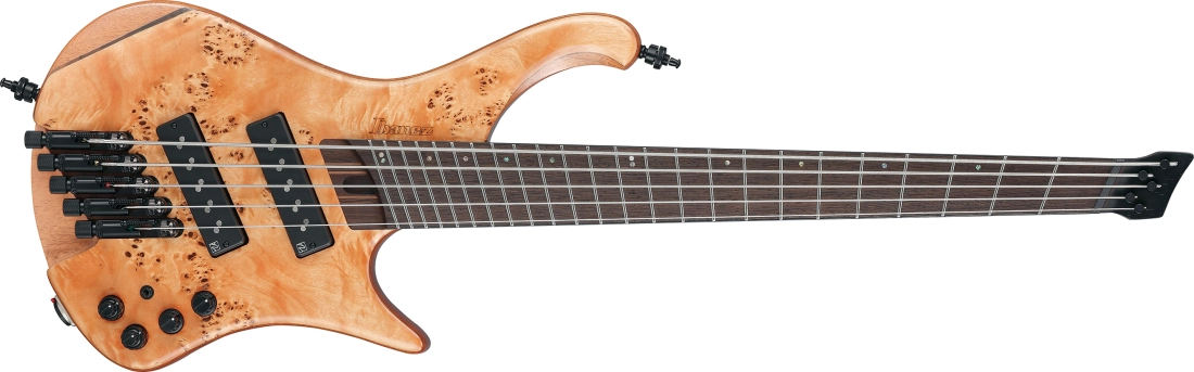 EHB Ergonomic Headless 5-String Multiscale Electric Bass Guitar with Gigbag - Florid Natural Low Gloss