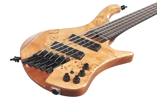 EHB Ergonomic Headless 5-String Multiscale Electric Bass Guitar with Gigbag - Florid Natural Low Gloss