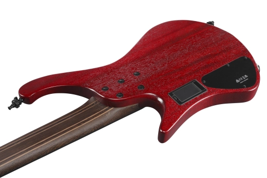 EHB Ergonomic Headless 5-String Electric Bass Guitar with Gigbag - Stained Wine Red Low Gloss