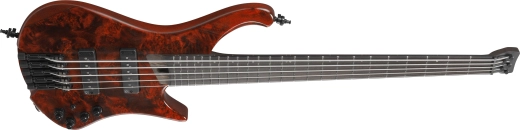 EHB Ergonomic Headless 5-String Electric Bass Guitar with Gigbag - Stained Wine Red Low Gloss