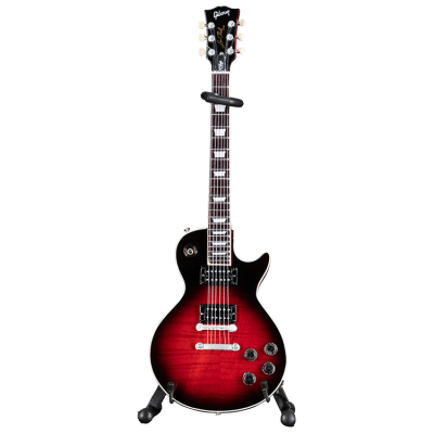 Axe Heaven - Modle rduit de guitare Gibson LesPaul Standard signature Slash  lchelle1/ 4 (fini Vermillion Burst)