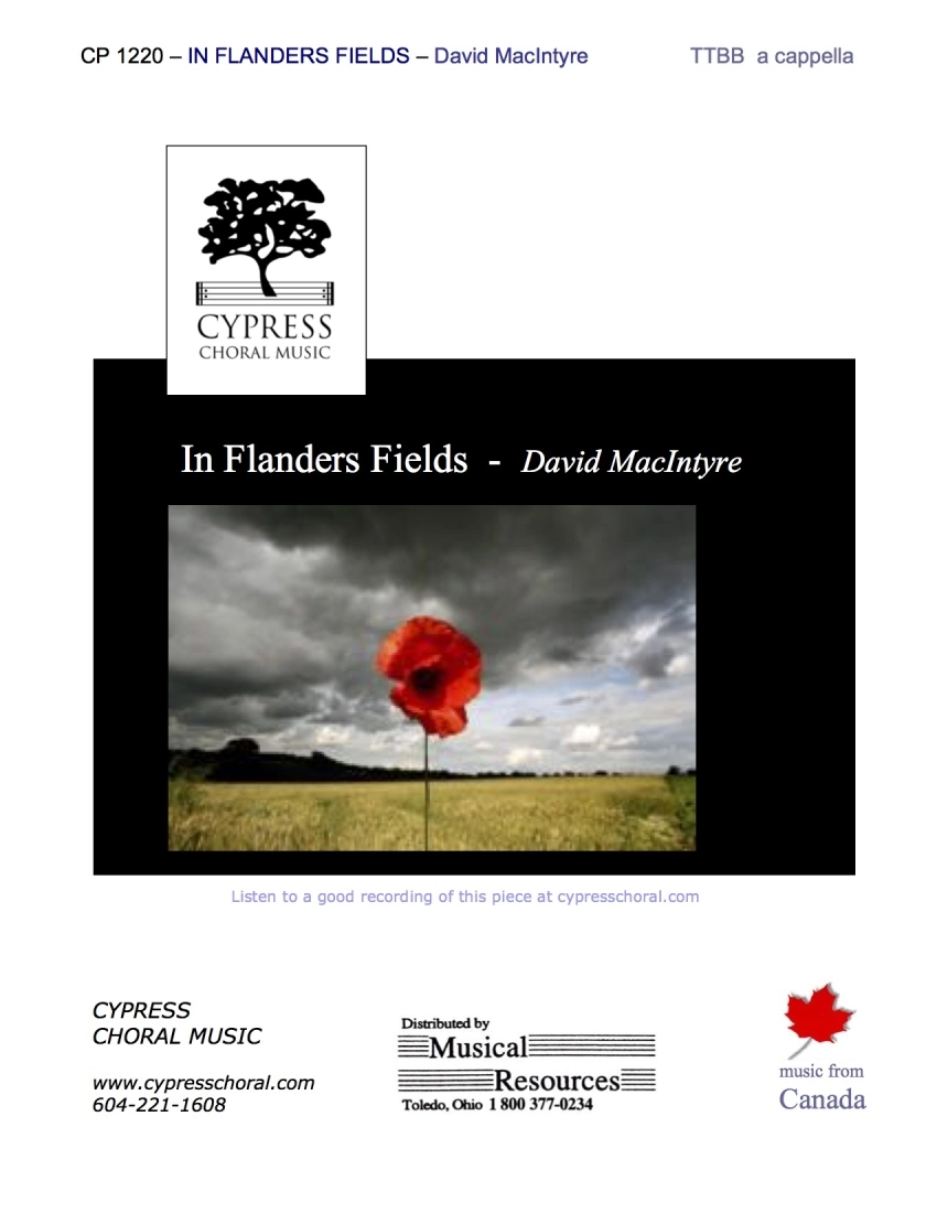 In Flanders Fields - McCrae/MacIntyre - TTBB