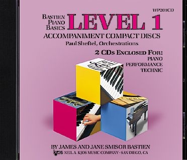 Kjos Music - Bastien Piano Basics: Accompaniment CDs - Level 1 Complete - Bastien - 2 CDs