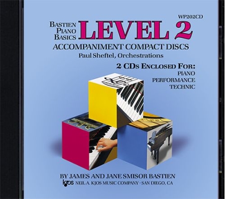 Kjos Music - Bastien Piano Basics: Accompaniment CDs Niveau2 complet Bastien 2CD
