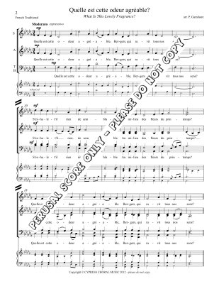 Quelle Est Cette Odeur Agreable - Traditional/Gartshore - SATB