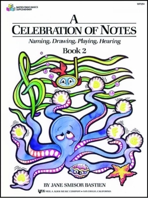 Kjos Music - A Celebration Of Notes, Book 2 - Bastien - Piano - Book