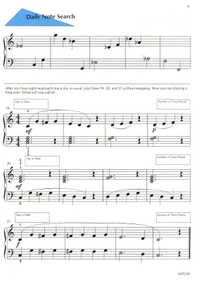 A Line A Day Sight Reading, Level 2 - Bastien - Piano - Book