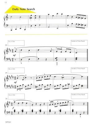 A Line A Day Sight Reading, Level 4 - Bastien - Piano - Book