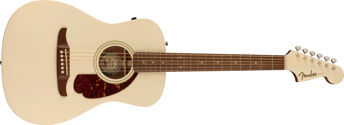 Malibu Player Acoustic-Electric Guitar, Walnut Fingerboard - Olympic White