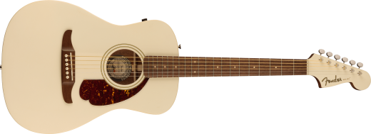 Fender - Malibu Player Acoustic-Electric Guitar, Walnut Fingerboard - Olympic White