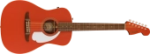 Fender - Malibu Player Acoustic-Electric Guitar, Walnut Fingerboard - Fiesta Red