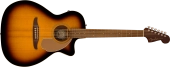 Fender - Newporter Player Acoustic-Electric Guitar, Walnut Fingerboard - Sunburst