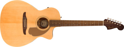 Fender - Newporter Player Acoustic-Electric Guitar, Walnut Fingerboard - Natural