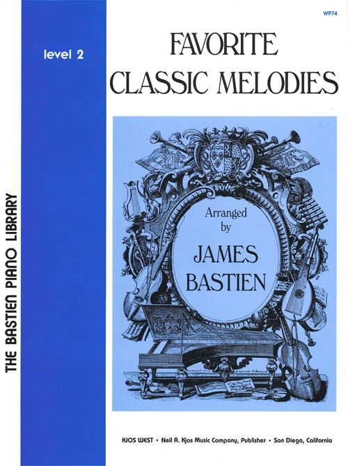 Favorite Classic Melodies, Level 2 - Bastien - Piano - Book