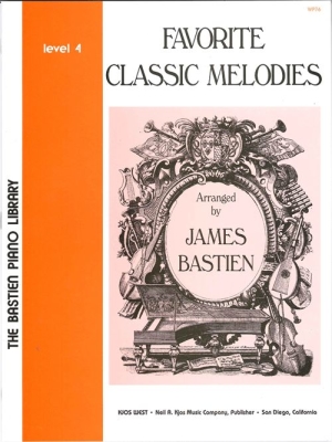 Kjos Music - Favorite Classic Melodies, Level 4 - Bastien - Piano - Book