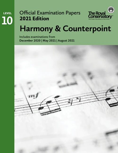 RCM Official Examination Papers, 2021 Edition: Level 10 Harmony & Counterpoint - Book