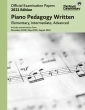 Frederick Harris Music Company - RCM Official Examination Papers, 2021 Edition: Piano Pedagogy Written - Book