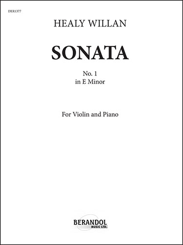 Sonata No. 1 in E Minor - Willan - Violin/Piano - Sheet Music