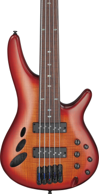 SR Bass Workshop 5-String Fretless Electric Bass - Brown Topaz Burst Low Gloss