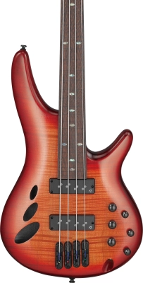 SR Bass Workshop Fretless Electric Bass - Brown Topaz Burst Low Gloss