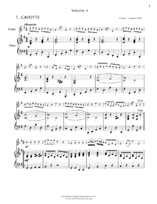 Repertoire Volume 3 - Letourneau - Violin/Piano - Book
