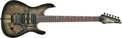 Ibanez - S Premium Electric Guitar with Gigbag - Charcoal Black Burst
