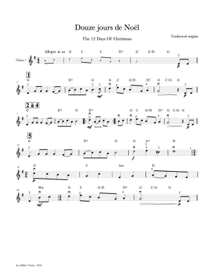 Classiques de Noel pour violiniste debutant - McDonald - Score/Parts