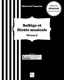 Productions Largo - Solfege et Dictee musicale, Niveau 6 - Timperley - Book
