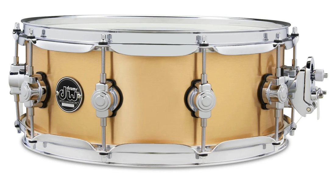 Performance Brass 5.5x14\'\' Snare Drum - Polished Brass