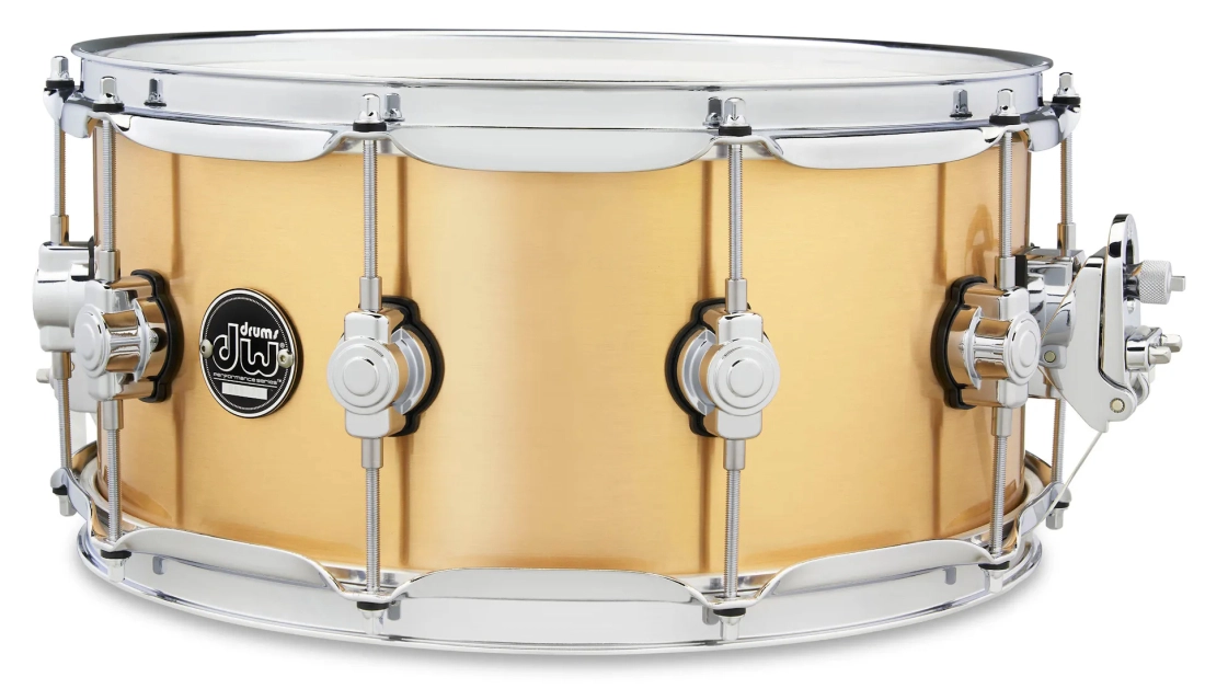 Performance Brass 6.5x14\'\' Snare Drum - Polished Brass