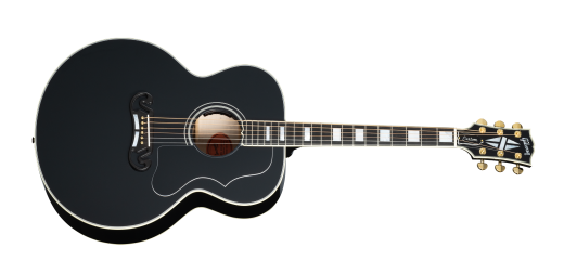 SJ-200 Custom Acoustic/Electric Guitar with Hardshell Case - Ebony