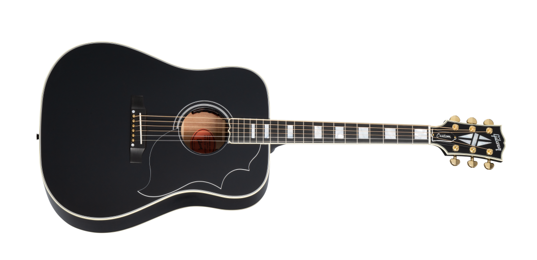 Hummingbird Custom Acoustic/Electric Guitar with Hardshell Case - Ebony