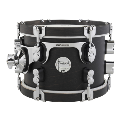 Pacific Drums - Concept Classic 7x10 Tom with Ebony Stain Hoops - Ebony Stain