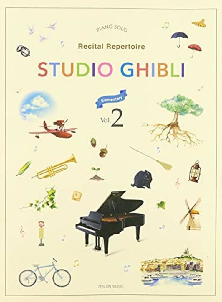 Studio Ghibli, Recital Repertoire Book 2 - Elementary - Piano - Book