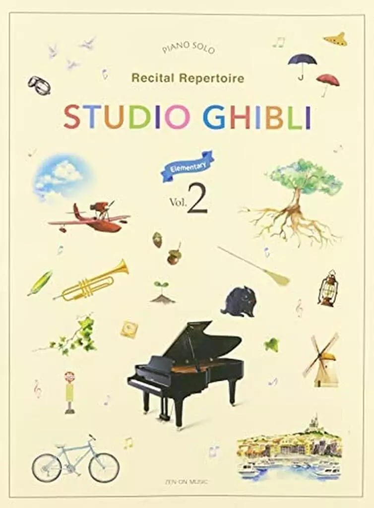Studio Ghibli, Recital Repertoire Book 2 - Elementary - Piano - Book