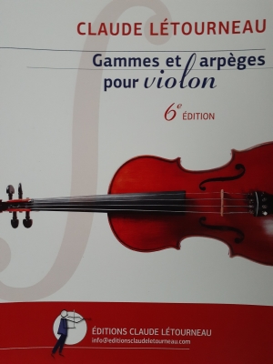Gammes et Arpege - Letourneau - Violin - Book