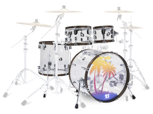 Pacific Drums - 25th Anniversary Clear Acrylic 4-Piece Shell Pack (22,10,12,16)