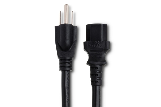 IEC C13 to NEMA 5-15P Power Cord, 8 Foot