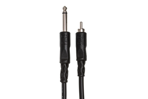 Unbalanced Interconnect 1/4 in TS to RCA, 15 Foot