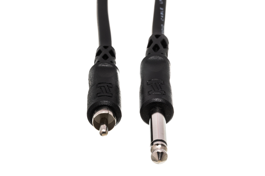 Unbalanced Interconnect 1/4 in TS to RCA, 5 Foot
