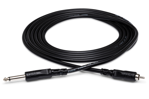 Hosa - Unbalanced Interconnect 1/4 in TS to RCA, 15 Foot