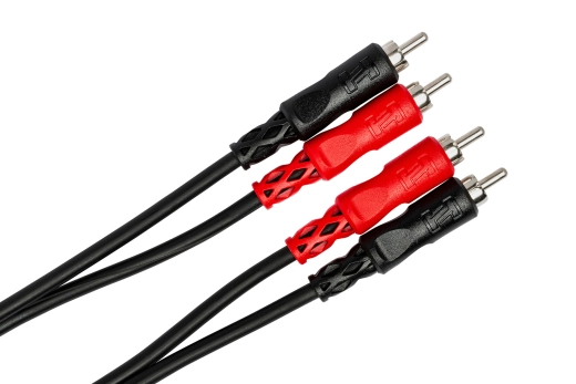 Unbalanced Interconnect Cable Dual RCA to Same, 6 Meter